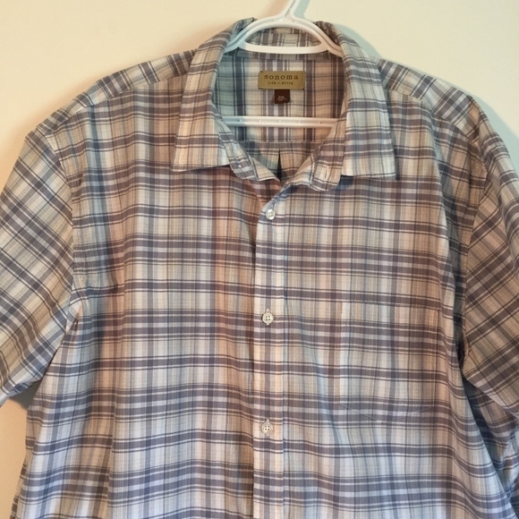 Sonoma Casual Short Sleeve Button Up Shirt - Picture 2 of 7